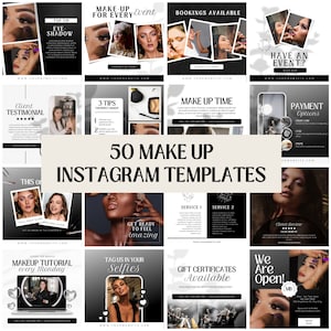 Makeup Instagram Post | Instagram Template Makeup Artist | Instagram for Makeup Artist | Makeup Instagram Template | Makeup Canva Template