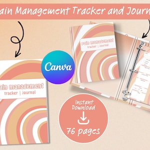 Printable Pain Tracker | Pain and Symptom Tracker | Pain Tracker Journal | Chronic Pain Tracker | Medical Tracker | Symptom Log