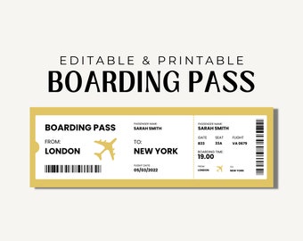 Fake Plane Ticket Template Plane Ticket Printable Template Plane