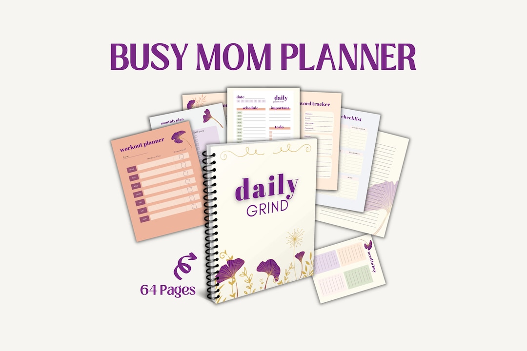 Printable Mom Daily Planner Mom Daily Planner Planner Printable Mom ...
