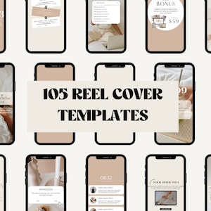 Reel Cover Canva Vorlagen | Reel Covers Vorlagen | Instagram Reels Abdeckung | Reels Cover Vorlage | Instagram Rollen | Reel Vorlage