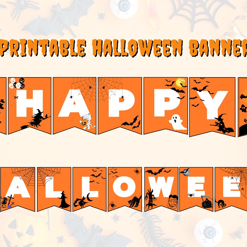 Halloween Banner Etsy