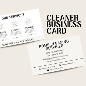 Cleaning Services Business Cards | Cleaning Business Card Template | Cleaning Business Cards | Business Cards for House Cleaning