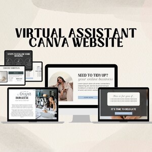 Canva Website Templates | Virtual Assistant Templates Canva | Canva Business Website | Website Design Canva | Website Templates Canva