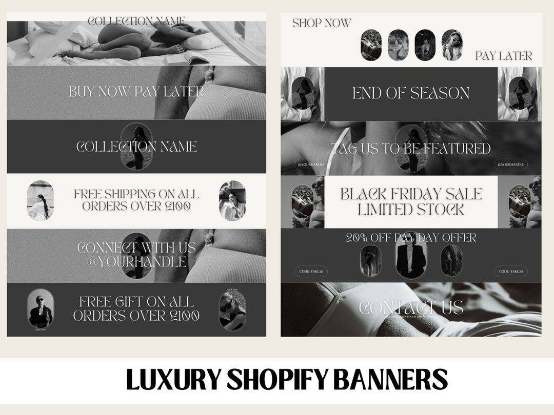 Shopify Banners Shopify Website Banner Website Template