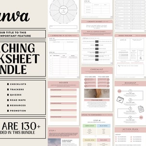 Coaching Template Canva | Canva Templates Coach | Workbook Canva Template Coach | Coaching Workbook Template | Coaching Worksheets