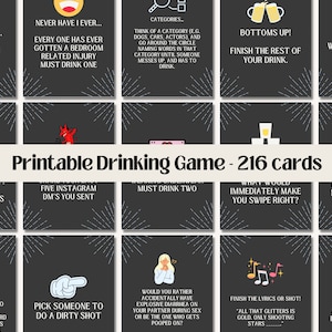 Girl Drinking Game | Drinking Games For Adults | Drinking Game Cards | Bachelorette Drink If | Drink If | Drinking Games Girls Night
