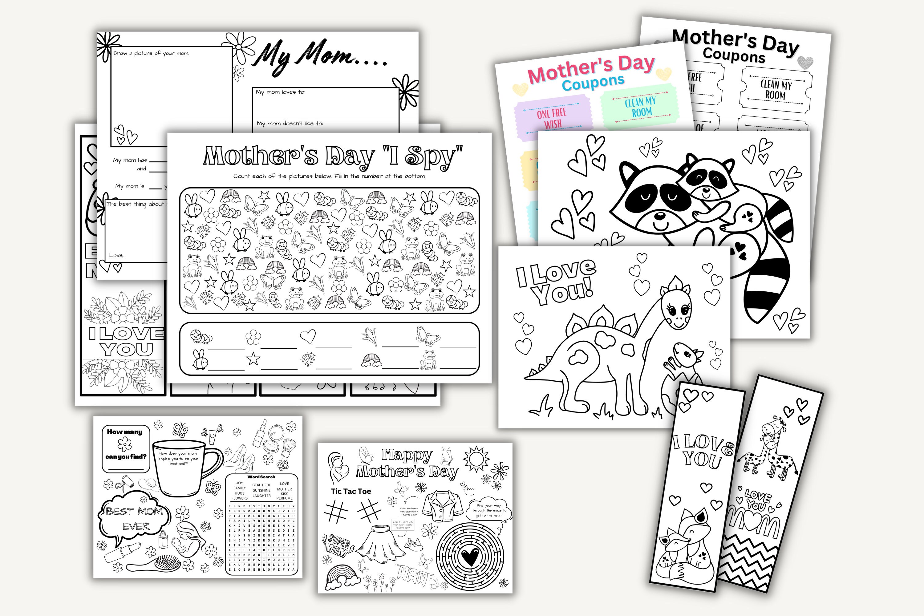 Mother's Day Activities Printables | Mother's Day Printable Activities ...