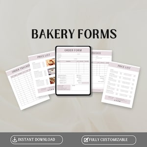 Kuchen Bestellschein | Bäckerei Bestellschein | Rechnungsvorlage | Bäckerrechnung | Preisliste Vorlage | Bestellschein Vorlage | Bäckerei Betrieb