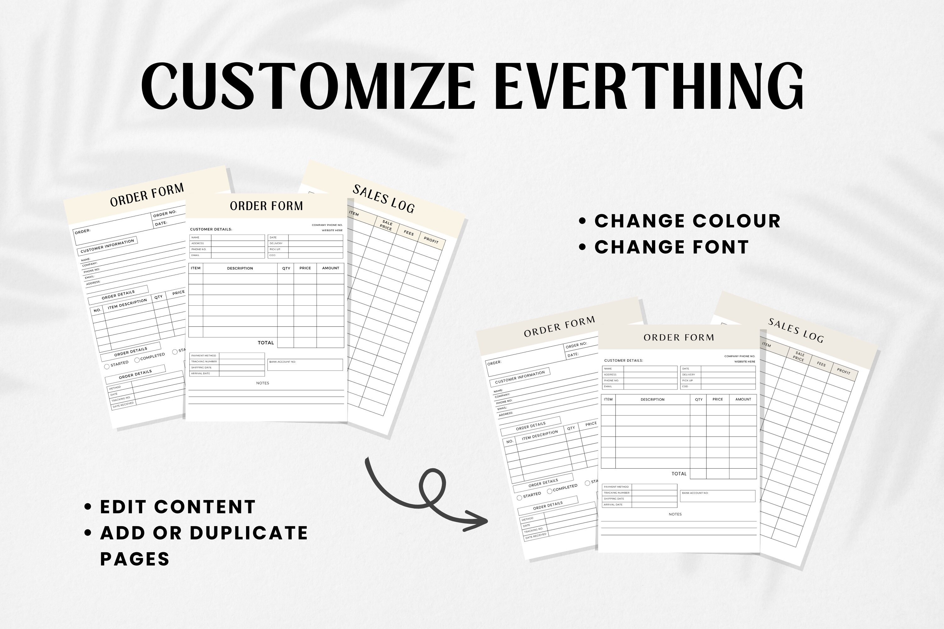 Order Form Template | Simple Order Form Template | Order Form Template ...