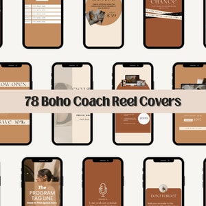 Reel Cover Canva Templates | Reel Covers Vorlagen | Instagram Reels Cover | Reels Cover Template | Instagram Rollen | Rollenvorlage