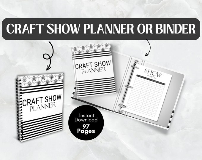 Editable and Printable Craft Show Tracker, Craft Fair Log, Market Stall ...