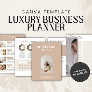 Business Plan Canva Template | Startup Business Plan Template | Business Plans Template | Business Plan Template for Start Up Small Business