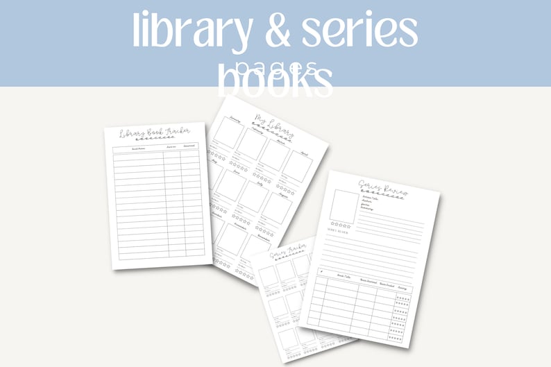 Reading Planner Printable Printable Reading Planner Journal Reading ...