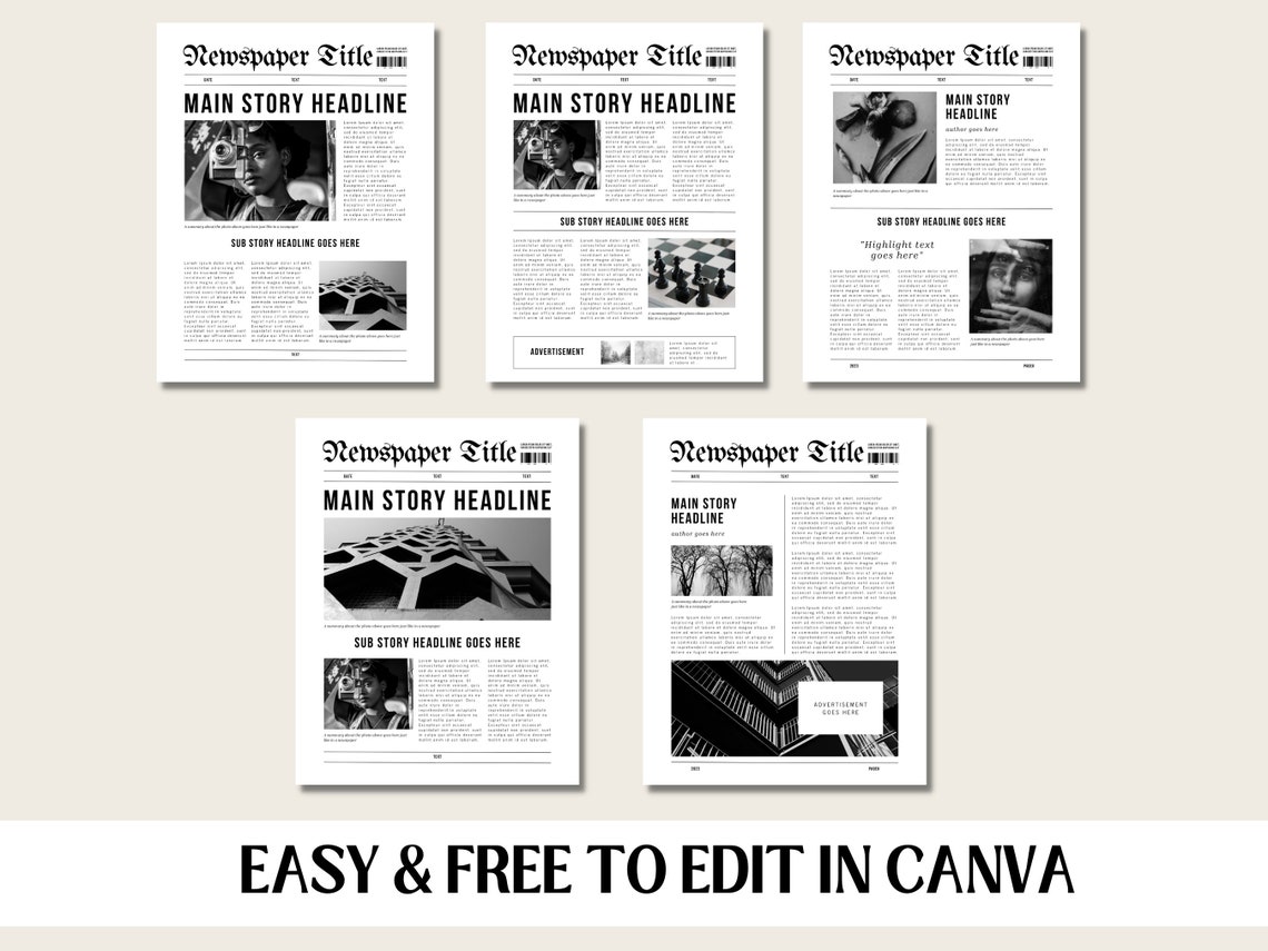 Newspaper Template Canva Canva Newspaper Template Wedding Newspaper Newspaper Template Canva Canva Newspaper Template Wedding Newspaper
