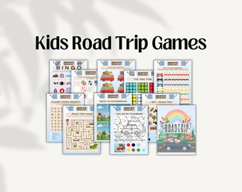 Road Trip Games | Printable Road Trip Games | Road Trip Games for Kids | Road Trip Game Bundle | Road Trip Activity | Road Trip Kids