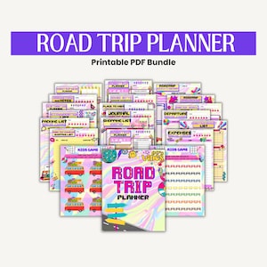 Road Trip Planners | Road Trip Planner | Vacation Road Trip Planner | Printable Road Trip Planner | Travel Planner | Trip Planner