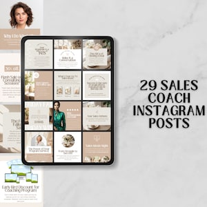 Instagram Coach | Business Coach | Sales Coach | Social Media Manager | Canva Templates | Social Media Coach | Marketing Templates