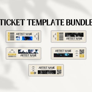 Ticket Vorlage | Druckbare Tickets | Konzertkarte | Komödien Karte | Event-Eintritt | Bearbeitbares Ticket | Bearbeitbare Vorlage | Personalisiertes Ticket