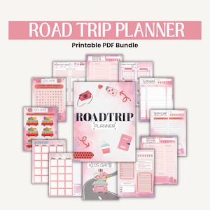 Road Trip Planners | Road Trip Planner | Vacation Road Trip Planner | Printable Road Trip Planner | Travel Planner | Trip Planner