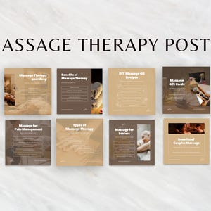 Massage Therapist | Massage Instagram | Massage Template | Massage Social Media | Social Media Post | Instagram Post | Canva Template