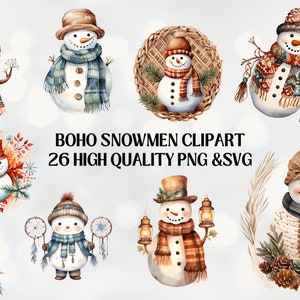 Snowman Clipart PNG Transparent | Winter Snowman Digital Clipart | Snowman Christmas Clipart | Snowmen Clipart | Christmas Snowman Clipart