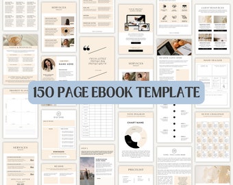 Minimalistic eBook Template | eBook Template Education Canva | eBook Template Aesthetic | eBook Template with Pages | eBook Template Coach