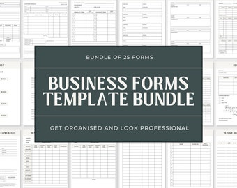 Business Forms Templates | Small Business Form Templates | Small Business Forms and Template | Forms For Small Business | Forms Bundle