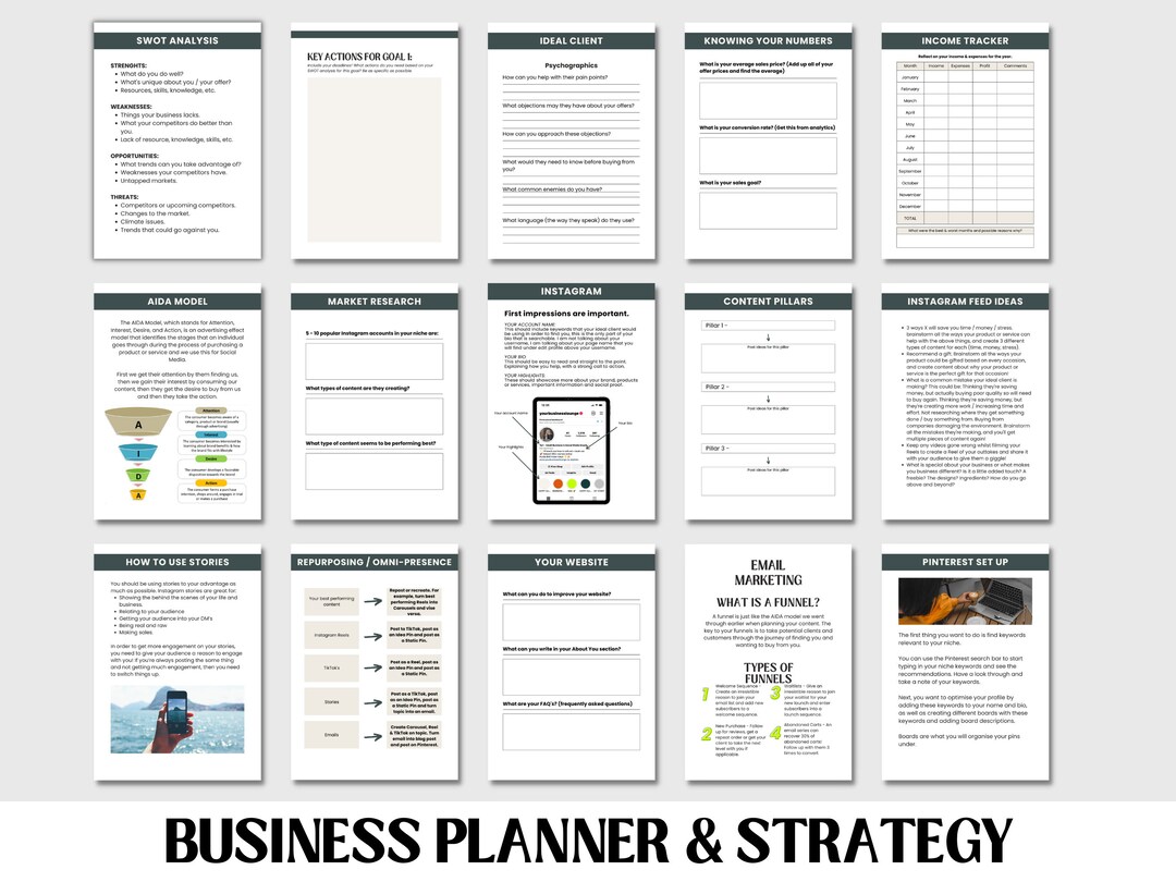Printable Startup Business Plan Business Plan Printable Business Plan ...