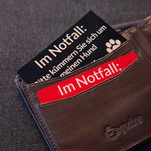 Notfallkarte und Anhänger für Haustiere - graviert, wetterfest & personalisiert | Schutz für deinen Liebling im Ernstfall