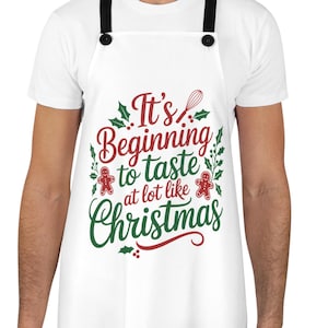 Funny Christmas Apron: Cookie Lover Baking Gift for Holidays