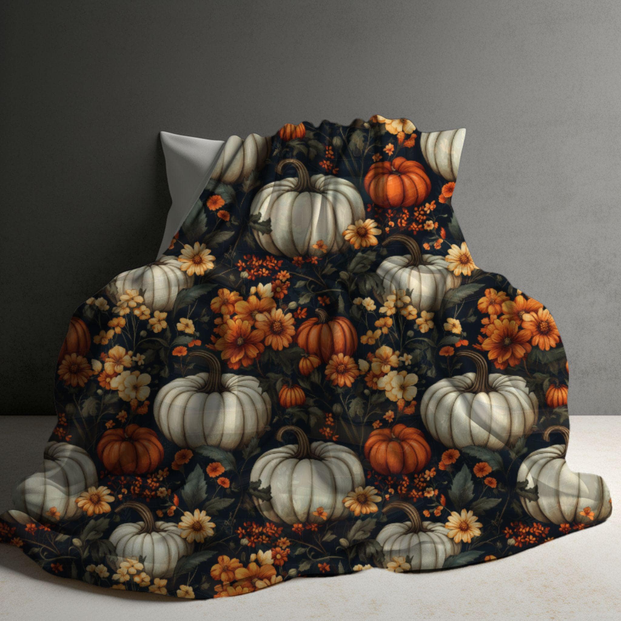Herbst Decke, Fleece Decke, Kürbis Dekor, Herbst Dekor, Cottagecore Dekor, Geschenk für sie, Kuscheldecke, Sofa werfen, Herbst Geschenke