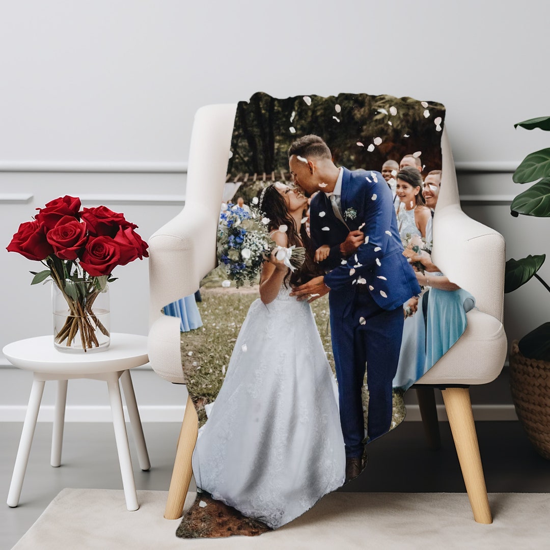 Custom Blanket, Wedding Gift, Engagement Gift, Wedding Blanket, Gift