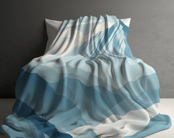 Fleece-Decke, Fleecedecke, Fleecedecke, Bergschafdecke, Fleecedecke, Sofaüberwurf, Sofaüberwurf, Campergeschenk, Geschenk für Wanderer
