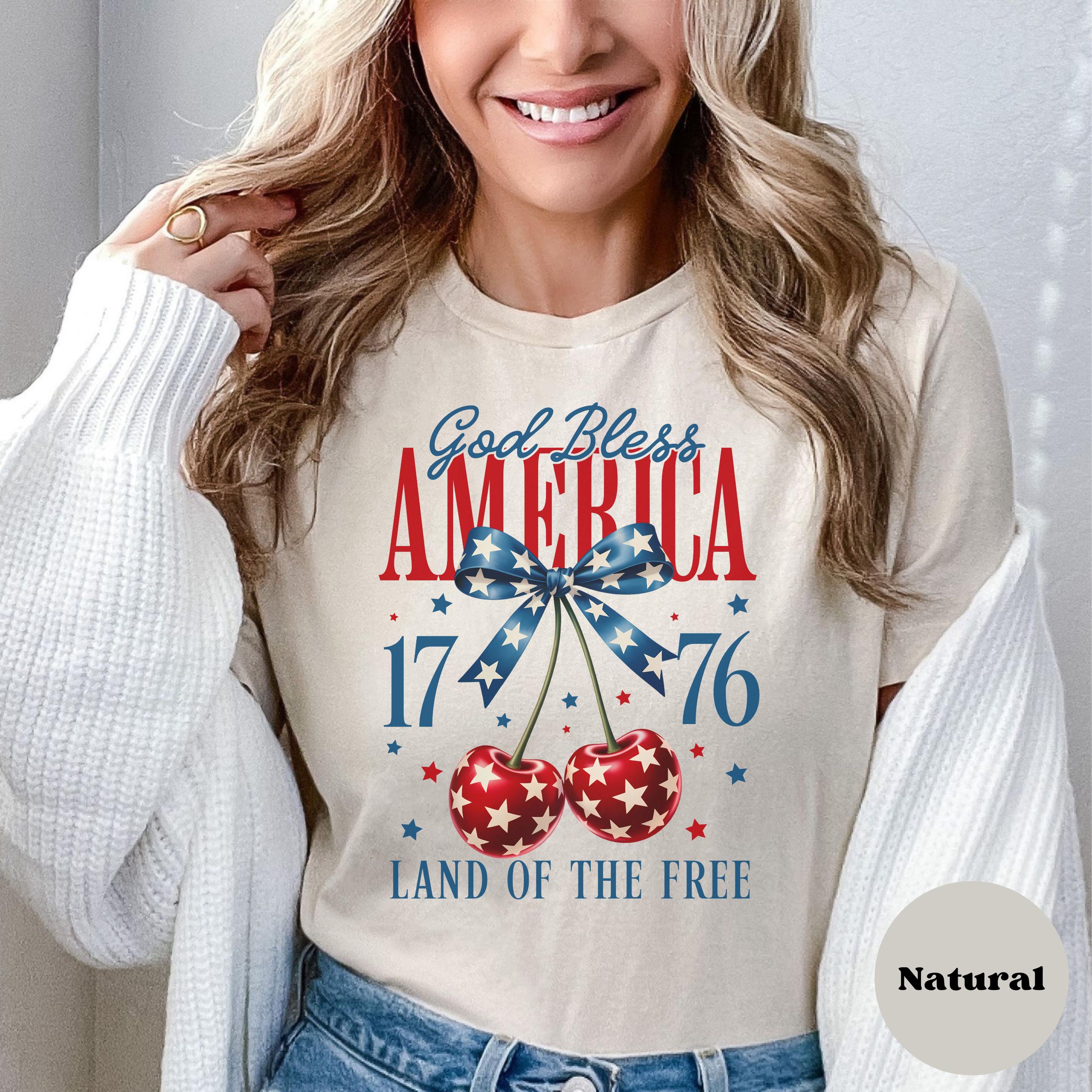 アメリカンシャツ、アメリカンチェリーコケット、独立記念日Tシャツ