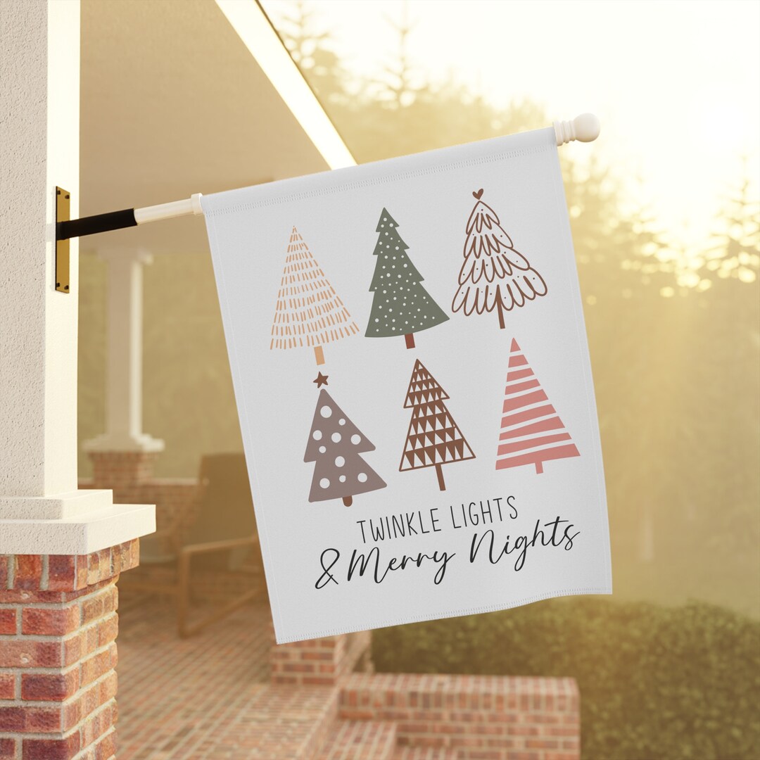 Merry Christmas Flag, Christmas Decor, Housewarming Gift, Merry and