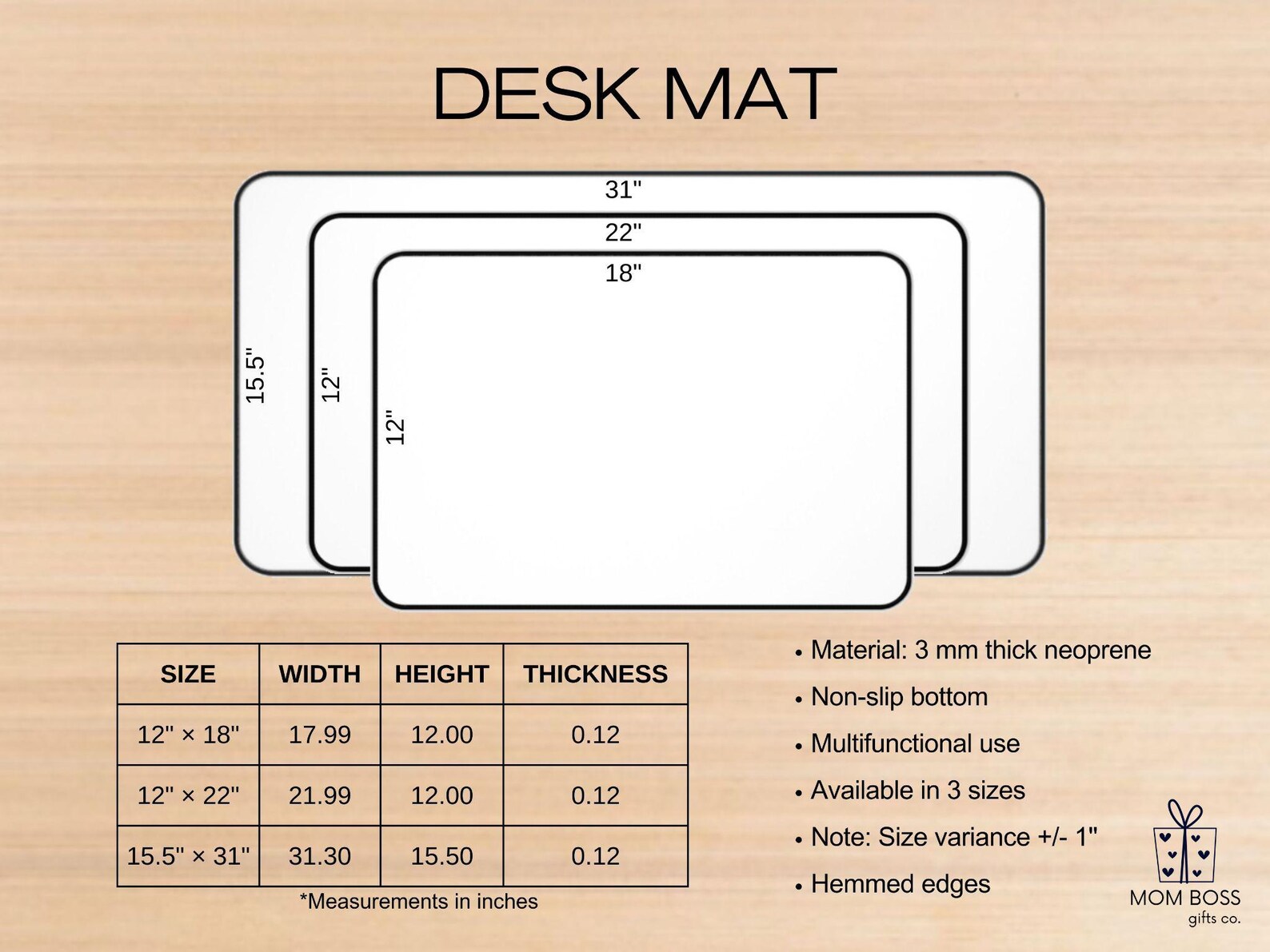 Christian Bible Verse Desk Mat, Daily Affirmations Computer Mat ...
