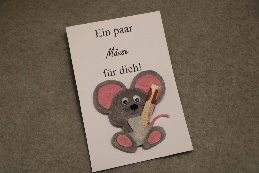 Geldgeschenk Maus I Mäuse für dich I Wunscherfüller I Etsy.de