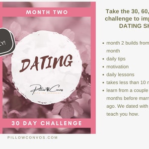 Dating Guide Second Month Planner, Rules For Newly Dating Couples, Expert Dating Advice Tips Workbook, 30 60 90 Days Date Ideas Planner