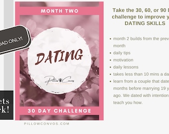 Dating Guide Second Month Planner, Rules For Newly Dating Couples, Expert Dating Advice Tips Workbook, 30 60 90 Days Date Ideas Planner