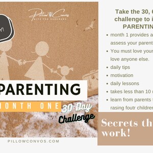 Co-Parenting Digital Planner MONTH 1, Expecting Parents Daily Tips Advice, Parenthood New Pregnancy Parenting Guide Planner