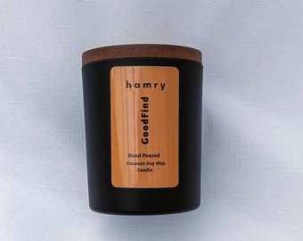 Hand Poured Coconut Soy Candle: 35 Hour Burn Time, Luxury Jar