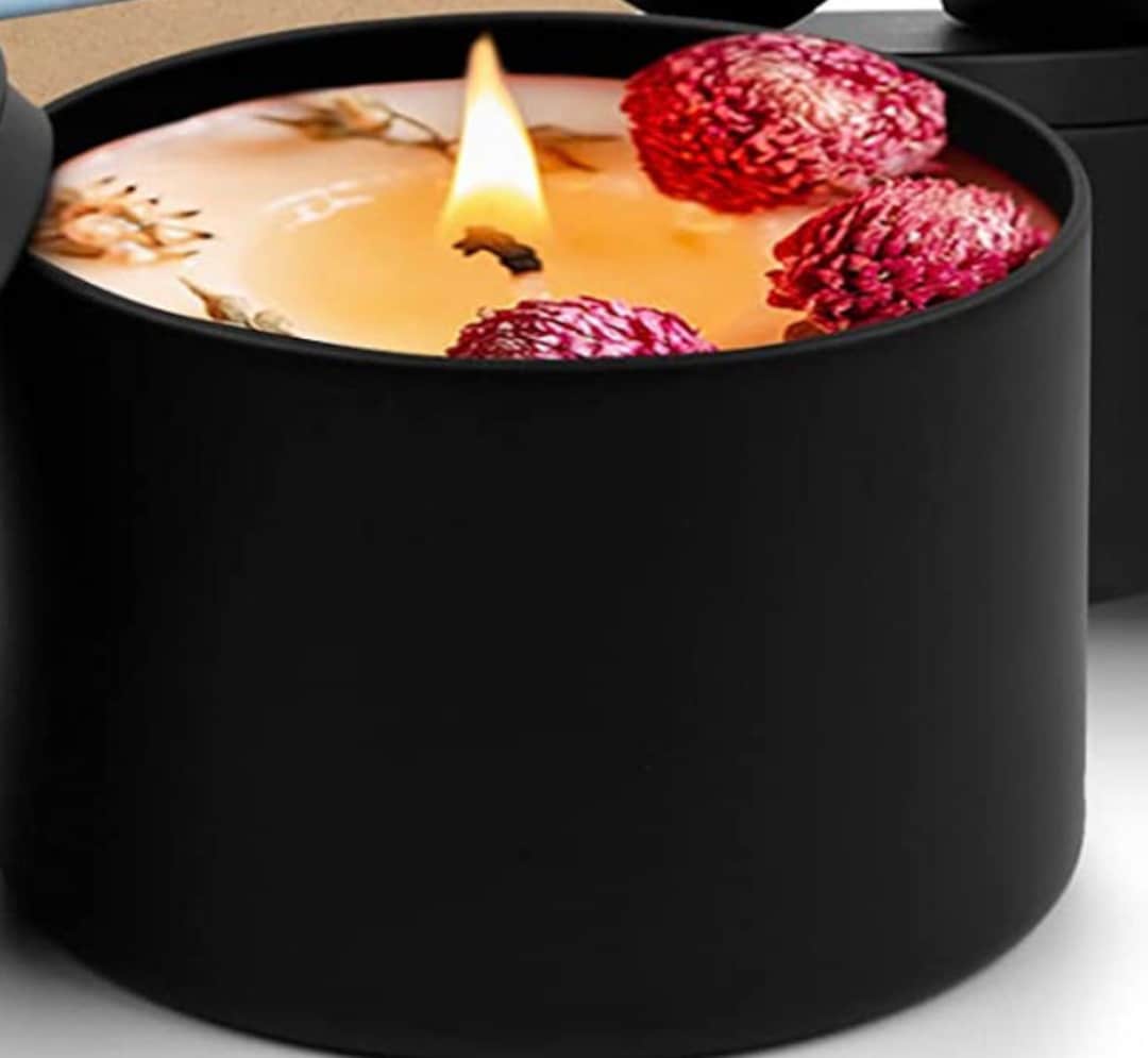 Feng Shui Candle in a 4 Oz or 8oz Black Tin With Cotton Wick. Etsy