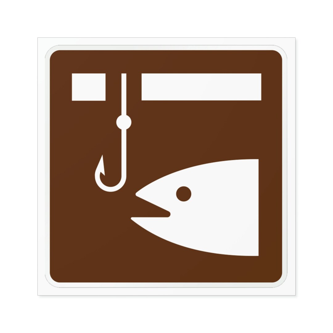 Icefishing Recreation Sign Premium Vinyl Sticker, Icefishing Sticker