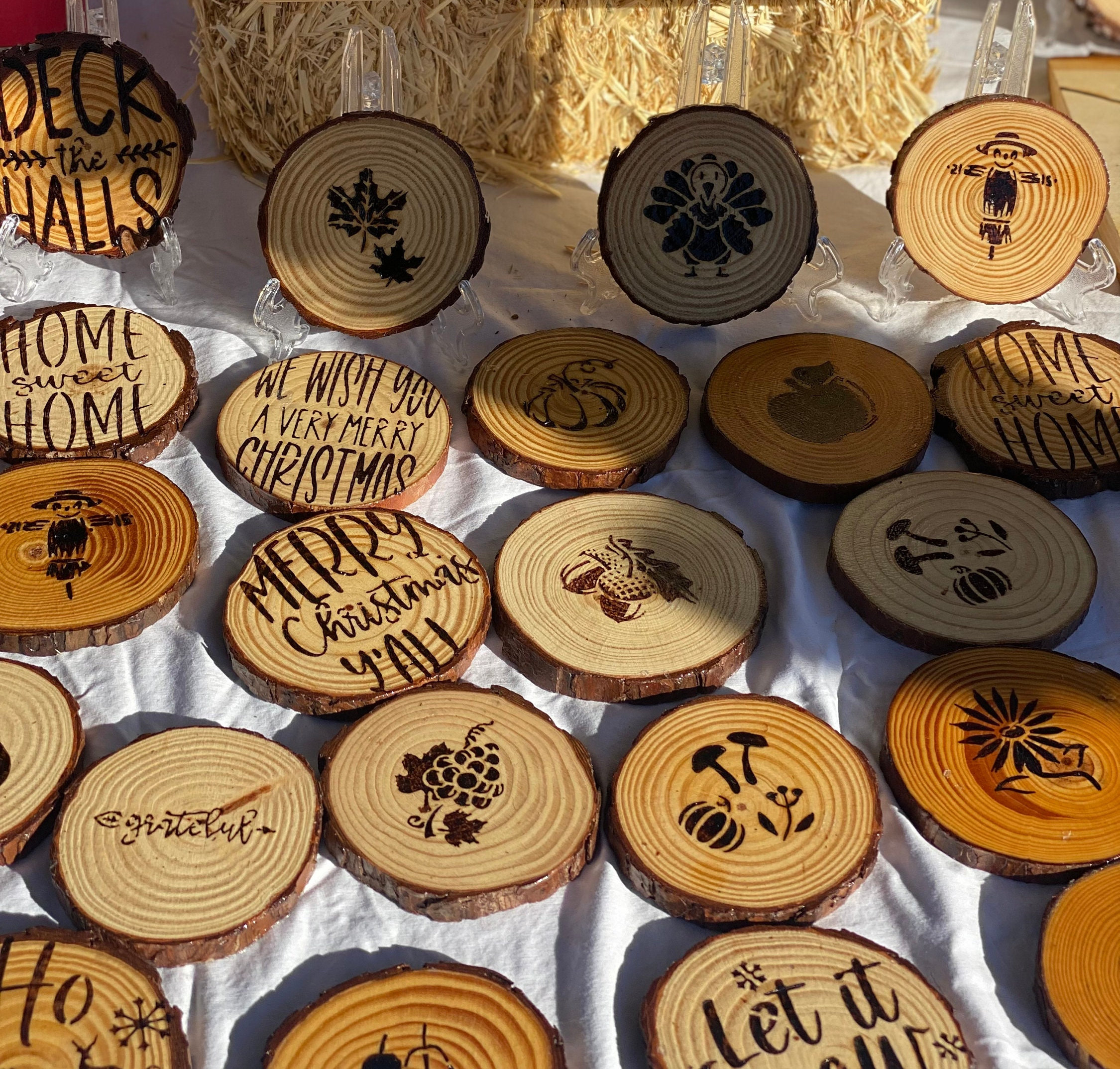 Wood coasters …  Wood coasters diy, Coaster crafts, Wood burning
