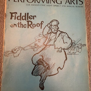 Fiddler on the Roof - Program from August 1974
