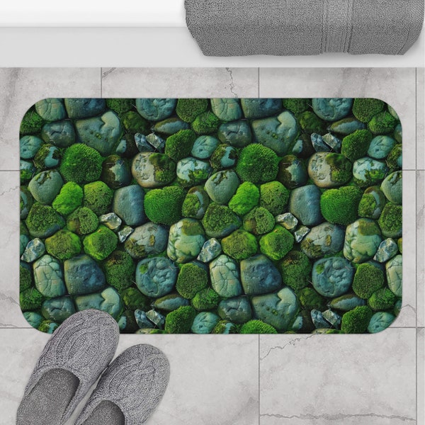 Moss Bath Mat Etsy