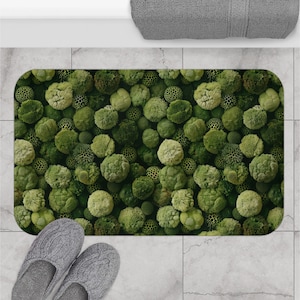 Green Bath Mat, Boho Bath Mat, Moss Bath Mat, Green Moss Bath Mat, Green Boho Bath Mat, Unique Bath Mat, Moss Rug, Moss Decor, Bathroom Mat