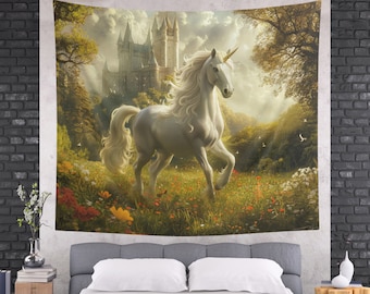 ユニコーンタペストリー 捕らわれたユニコーン タペストリー 壁掛け