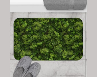 Moss Bath Mat, Green Bath Mat, Unique Bath Mat, Moss Rug, Moss Bathroom Rug, Moss Bathroom Mat, Cute Bath Mat